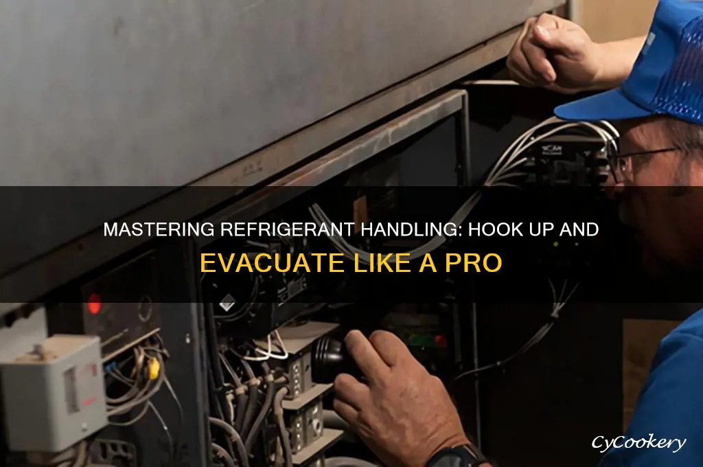 how to hook up and evacuate refrigerant