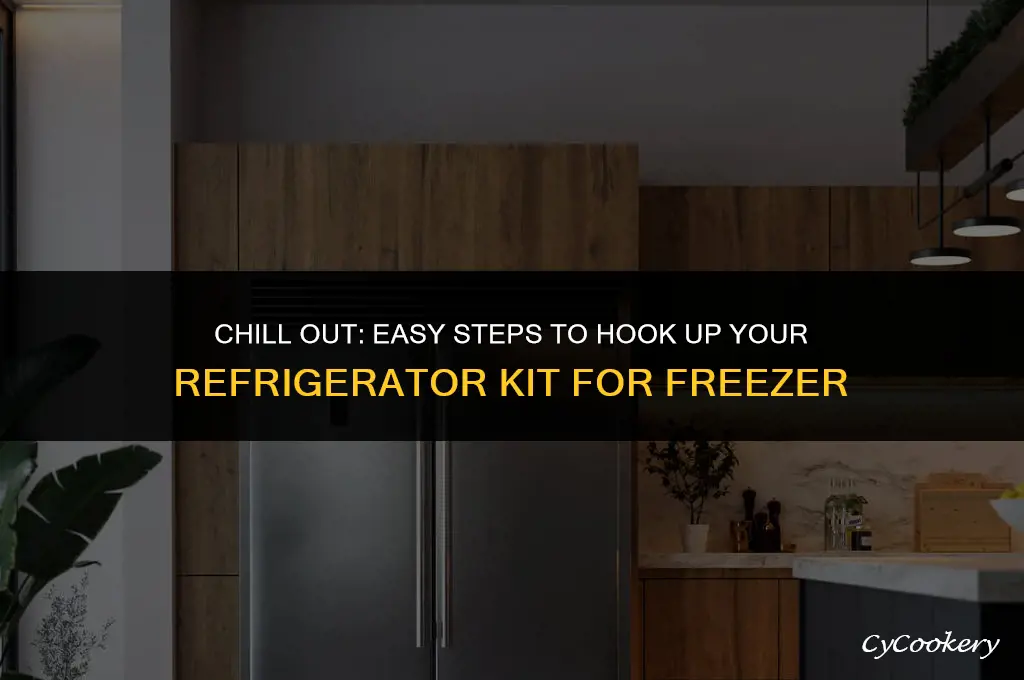 how to hook up refrigerator kit for freezer