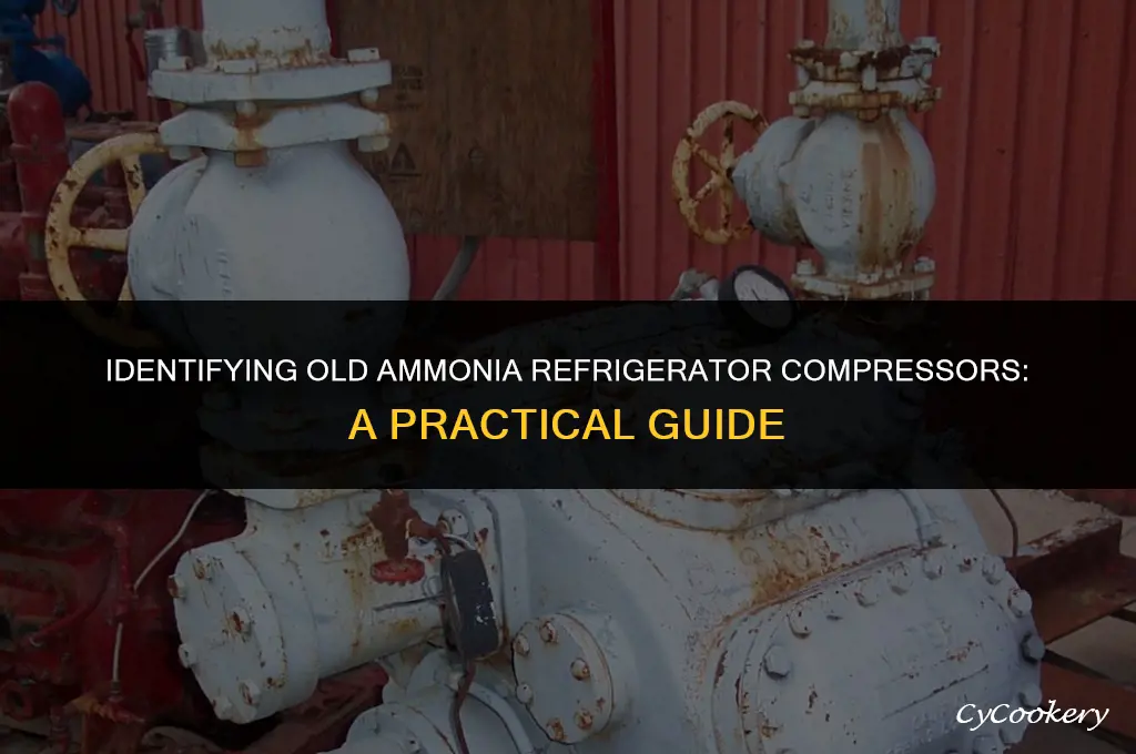 how to identify an old ammonia refrigerator compressor