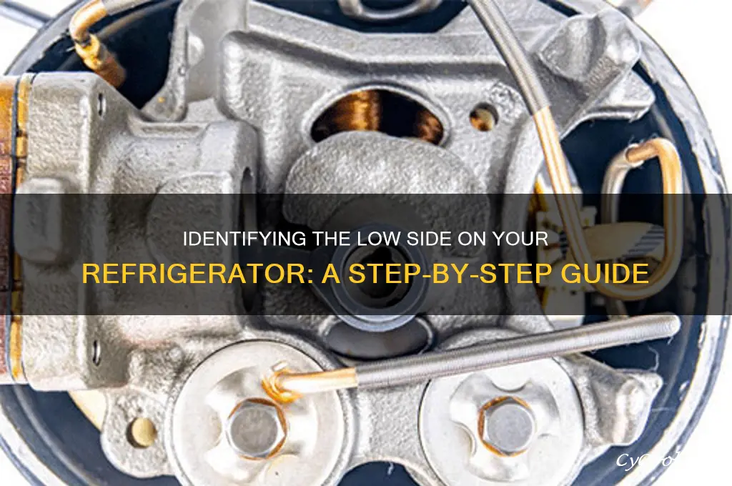 how to identify low side on refrigerator
