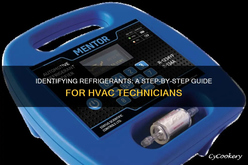 how to identify refrigerant in a system