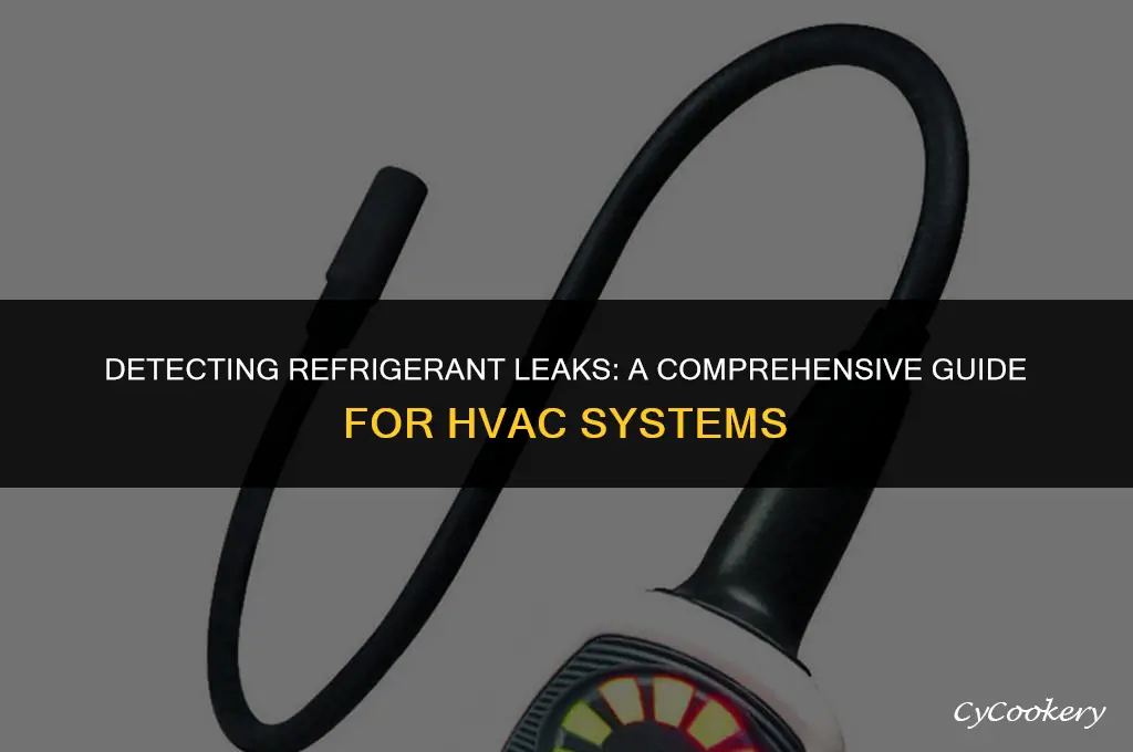 how to identify refrigerant leak in a system