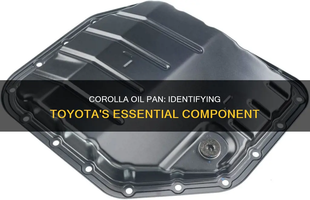 how to identify toyota corolla oil pan