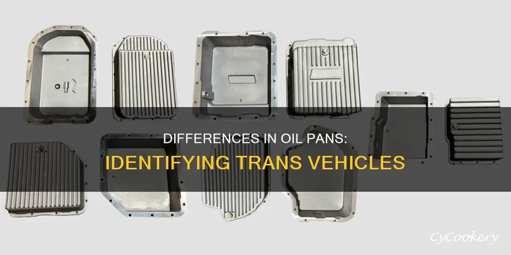 how to identify trans by oil pan differences