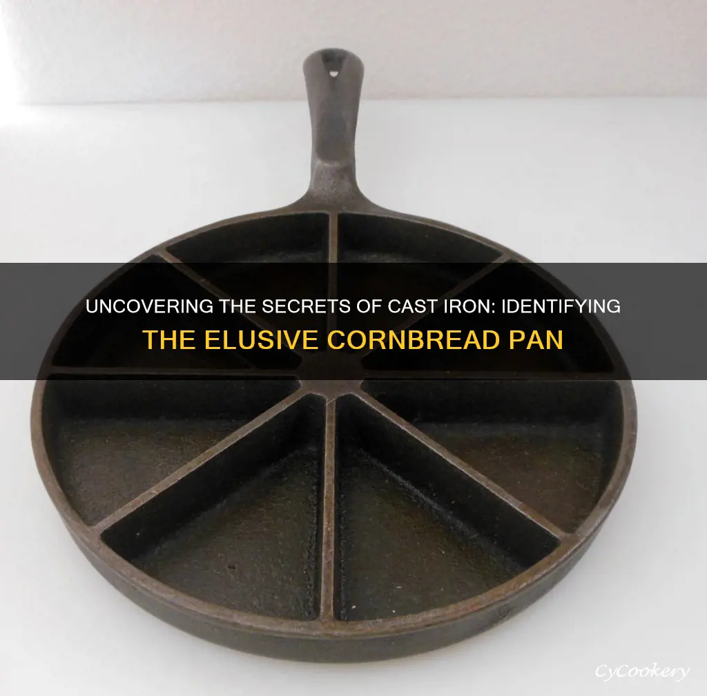 how to identify unmarked cast iron cornbread pan