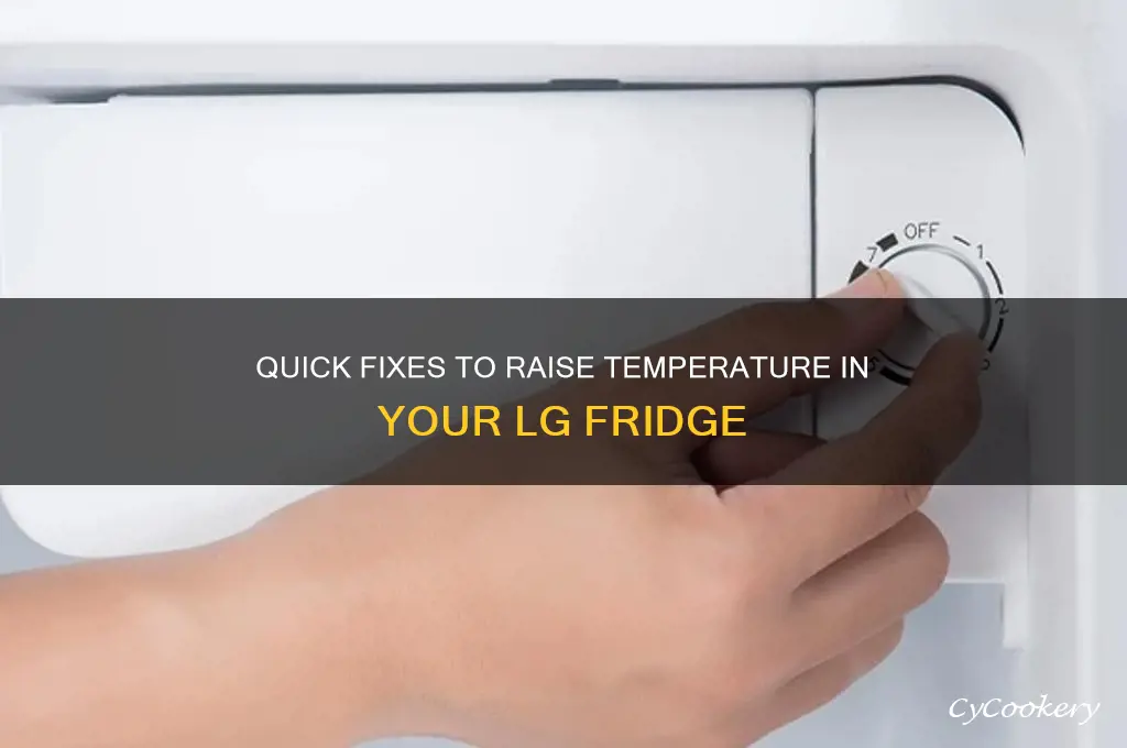 how to increase temperature in lg refrigerator
