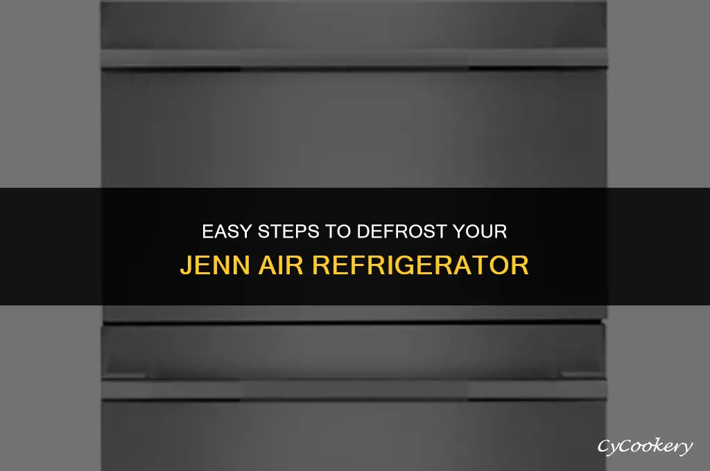 how to initiate defrost on jenn air refrigerator