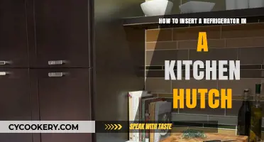 Seamlessly Integrating Your Refrigerator into a Kitchen Hutch: A Guide