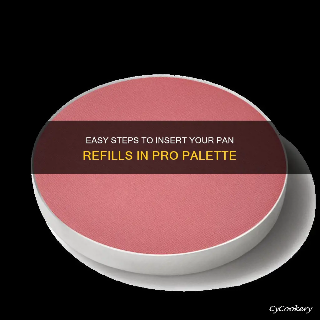 how to insert pan refills pro palette eye shadow x15