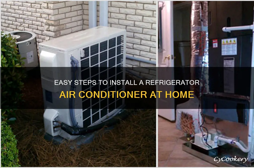 how to instal a refrigerator air conditioner