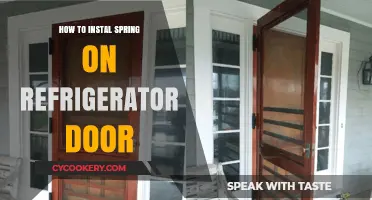 Easy Steps to Install a Spring on Your Refrigerator Door