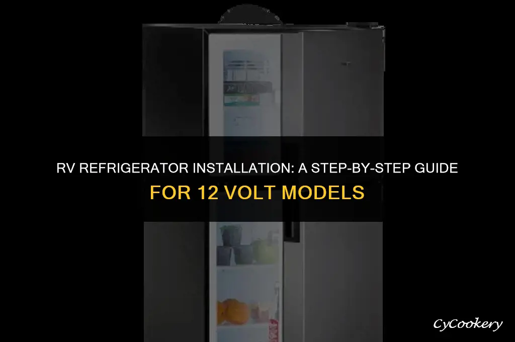 how to install 12 volt refrigerator in a rv