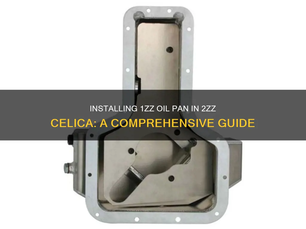 how to install 1zz oil pan into 2zz celica engine