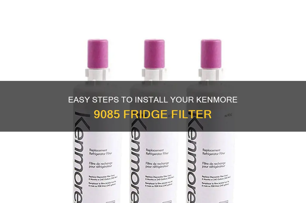 how to install 9085 kenmore refrigerator filter