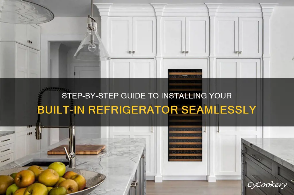 how to install a built in refrigerator