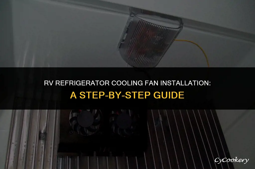 how to install a cooling fan on rv refrigerator