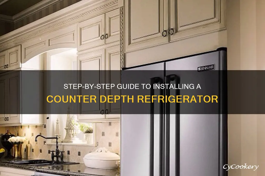 how to install a counter depth refrigerator
