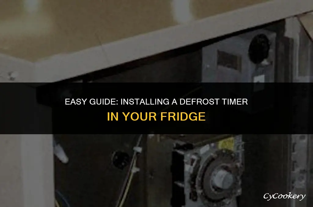 how to install a defrost timer in a refrigerator