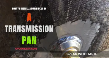 Installing a Drain Plug: Transmission Pan Guide