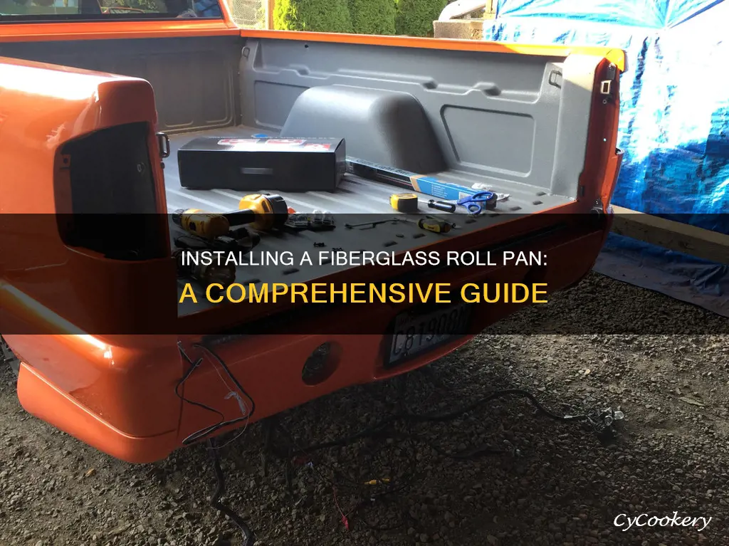 how to install a fiberglass roll pan