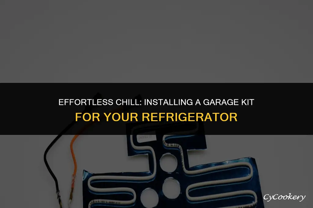 how to install a garage kit for refrigerator