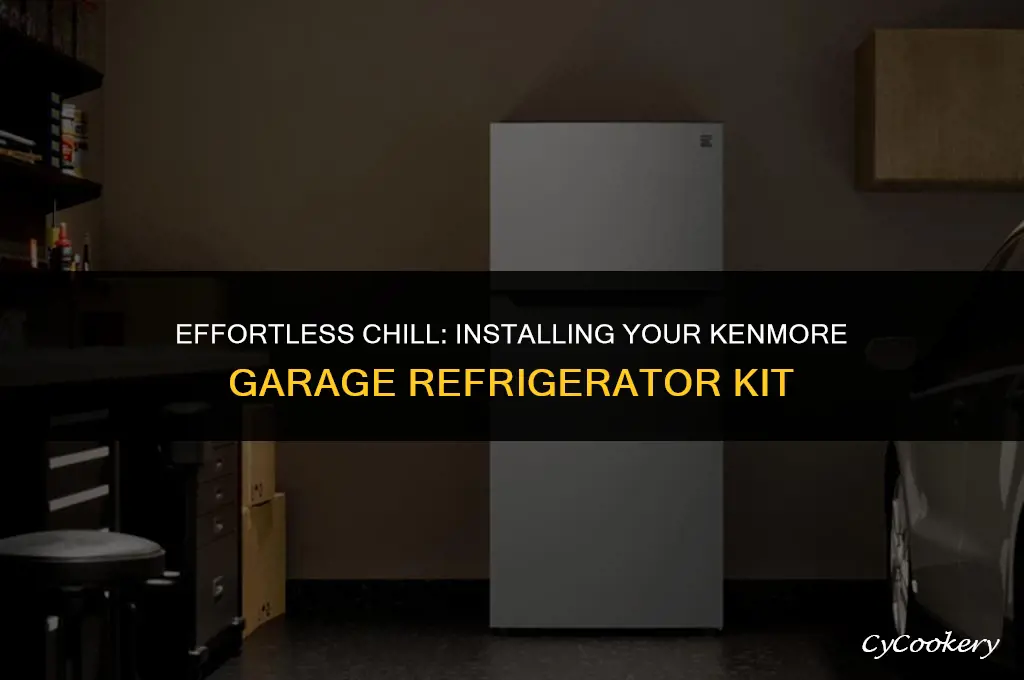 how to install a garage refrigerator kit kenmore