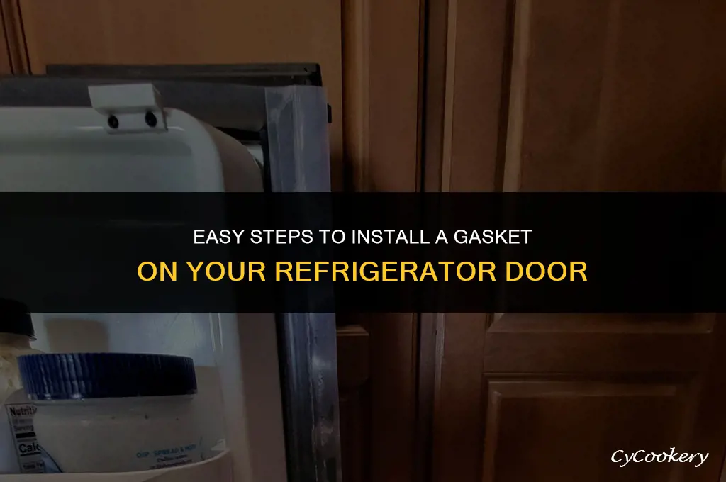 how to install a gasket on a refrigerator door