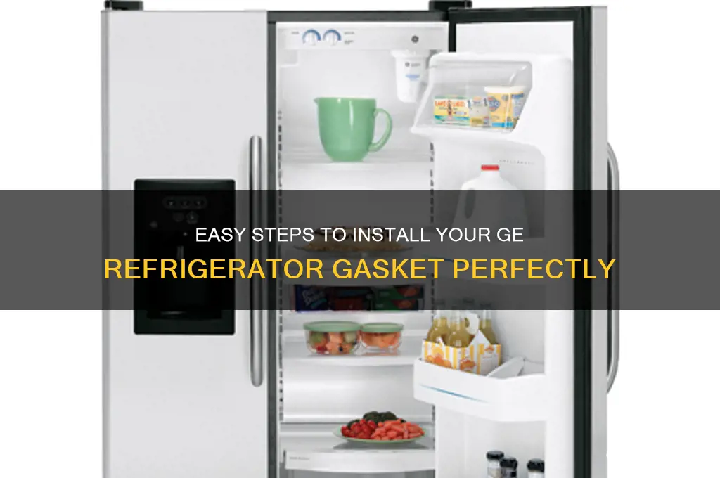 how to install a ge refrigerator gasket