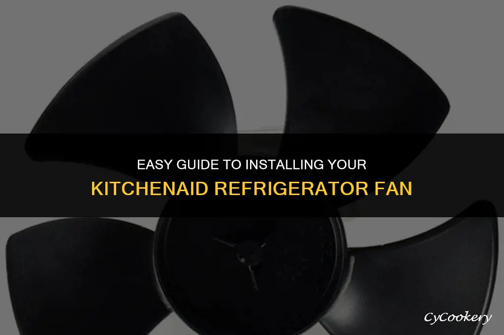 how to install a kitchen aid refrigerator fan