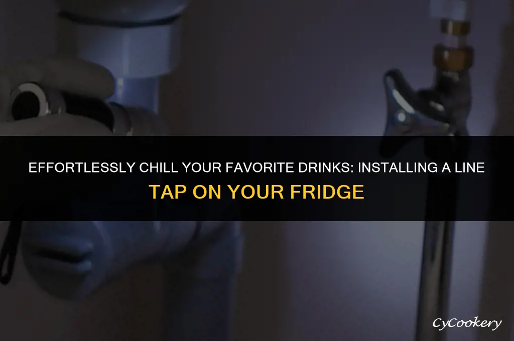 how to install a line tap on refrigerator