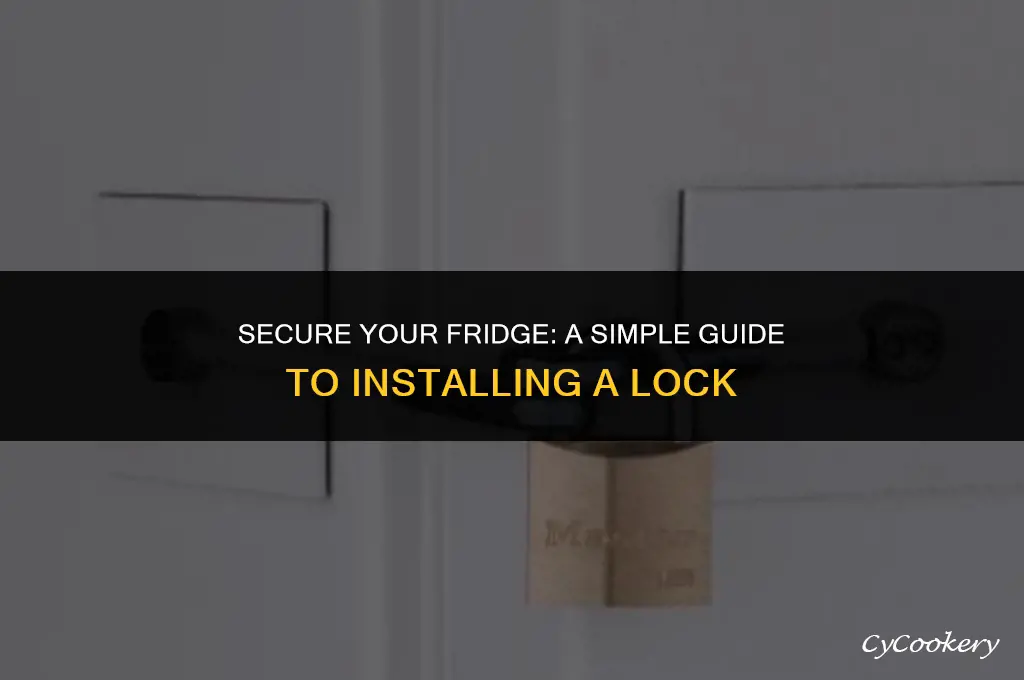 how to install a lock on a refrigerator