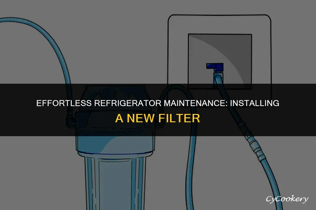 how to install a new filter in a refrigerator
