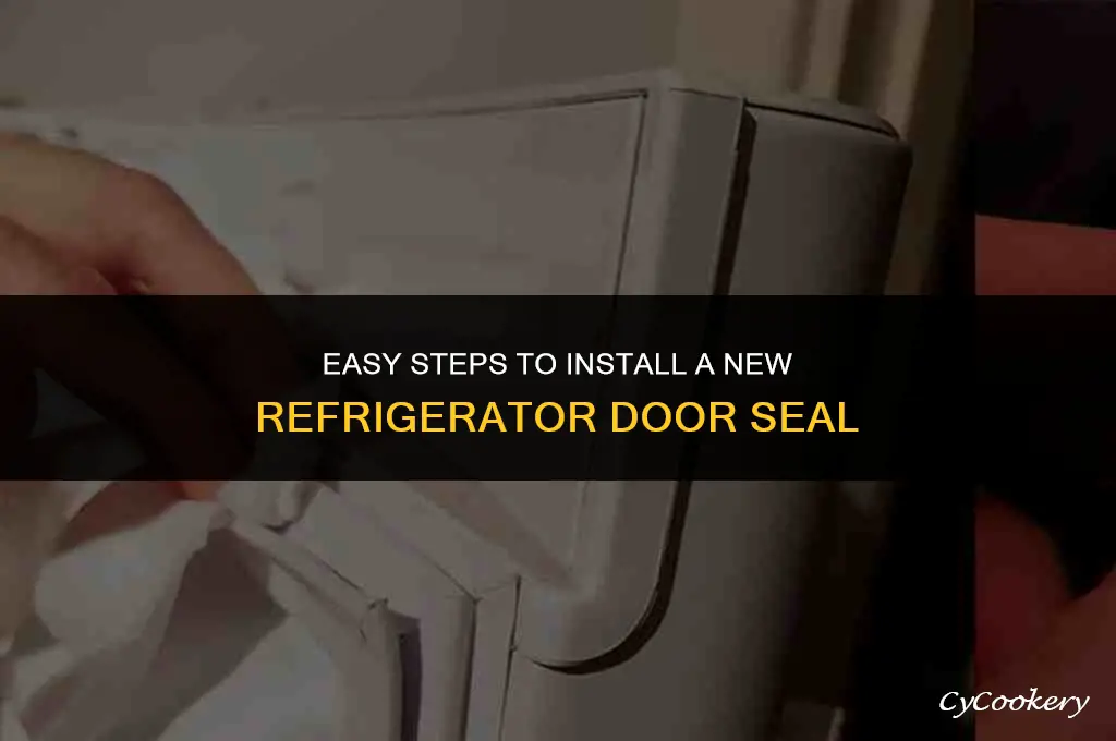 how to install a new refrigerator door seal
