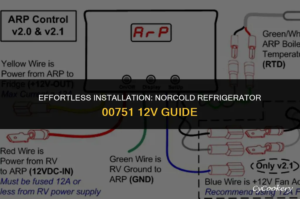 how to install a norcold refrigerator 00751 12v