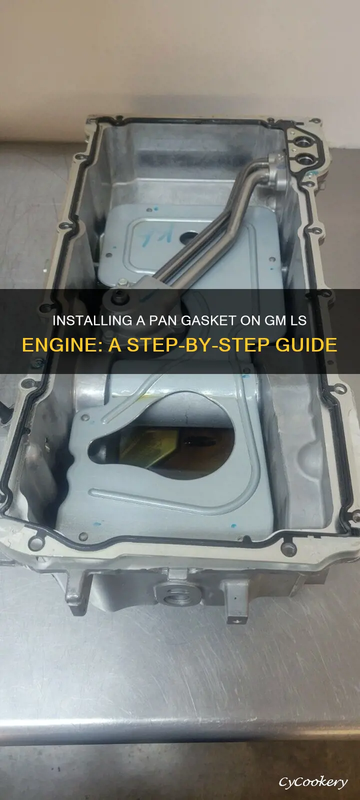 how to install a pan gasket on gm ls engine