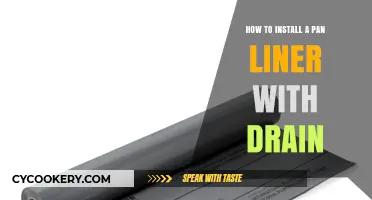 Easy Pan Liner Installation: Drain Included
