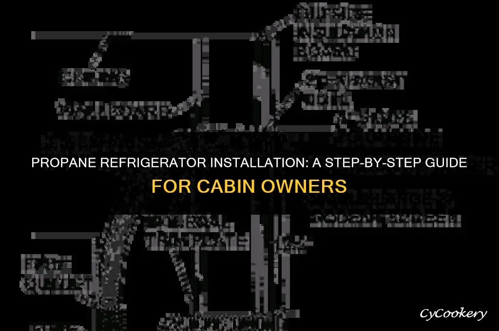 how to install a propane refrigerator in a cabin