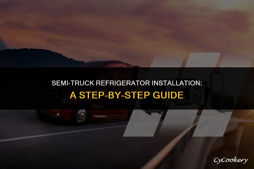 how to install a refrigerator in a semi