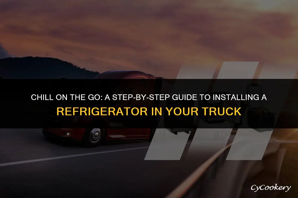 how to install a refrigerator in a truck
