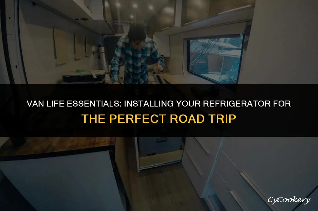 how to install a refrigerator in a van
