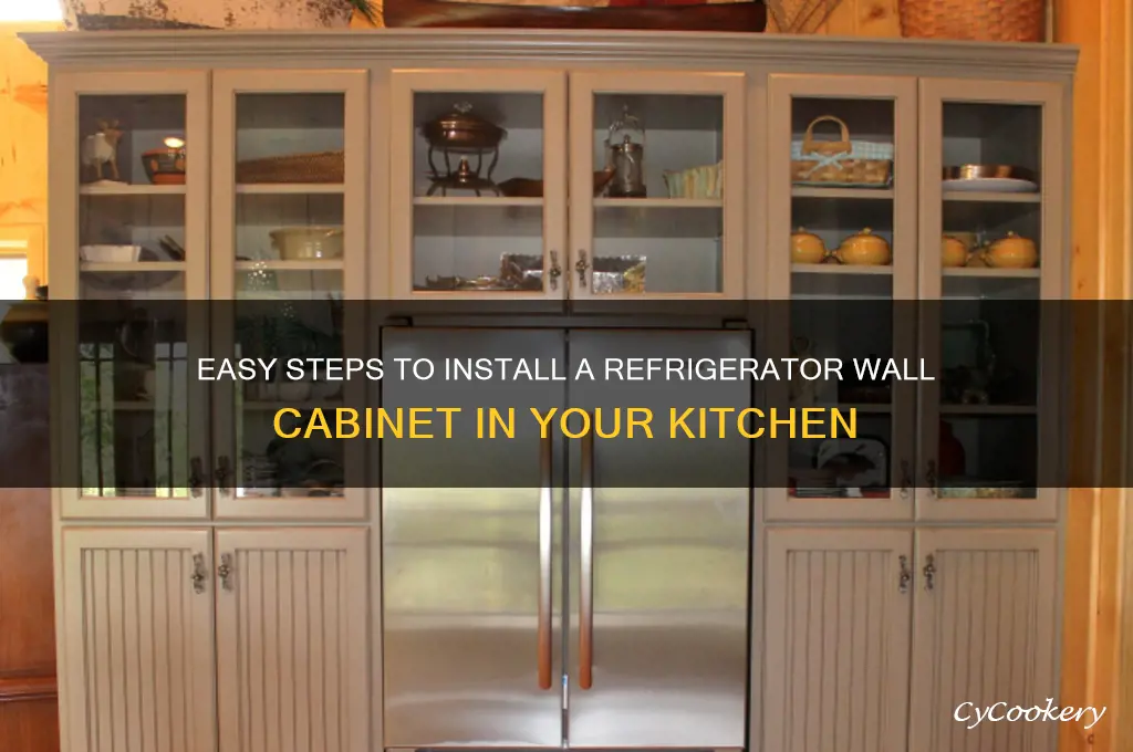 how to install a refrigerator wall cabinet
