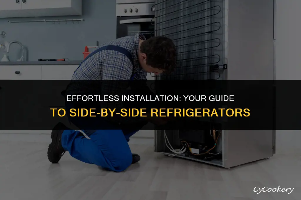 how to install a side by side refrigerator