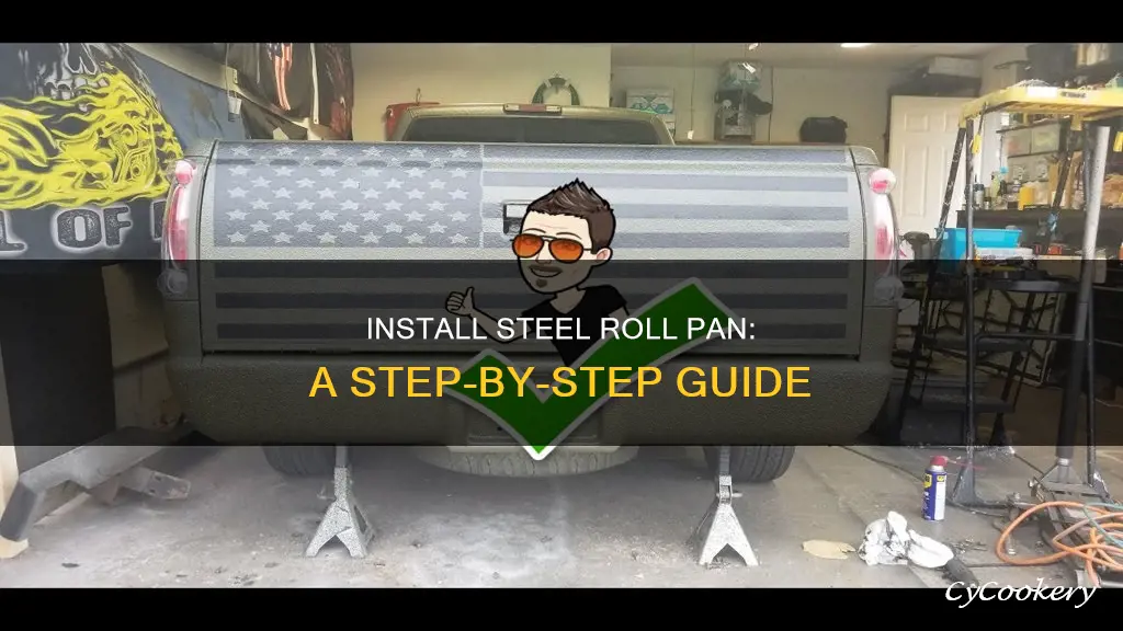 how to install a steel roll pan