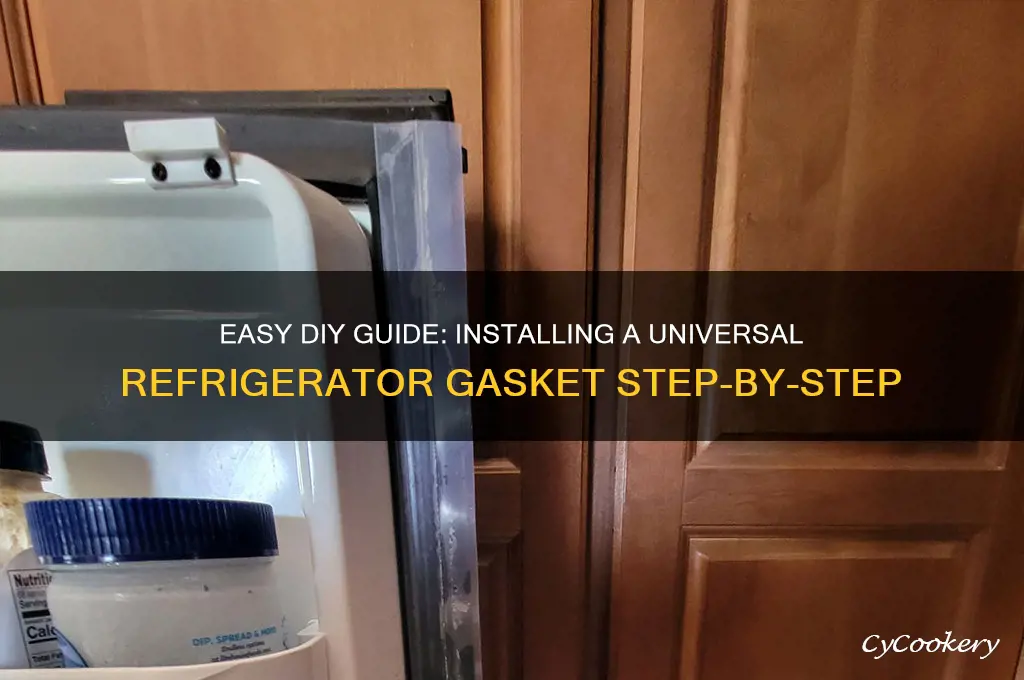 how to install a universal refrigerator gasket