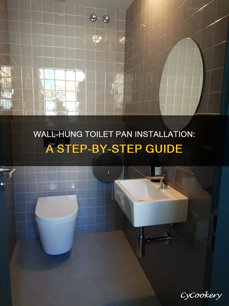 how to install a wall hung toilet pan