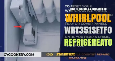 Easy Guide: Installing an Icemaker on Whirlpool WRT351SFTF00 Refrigerator