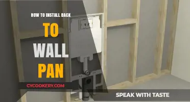 Installing a Back-to-Wall Pan: A Step-by-Step Guide