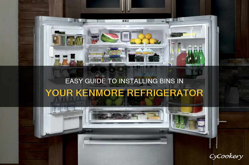 how to install bins for kenmore refrigerator