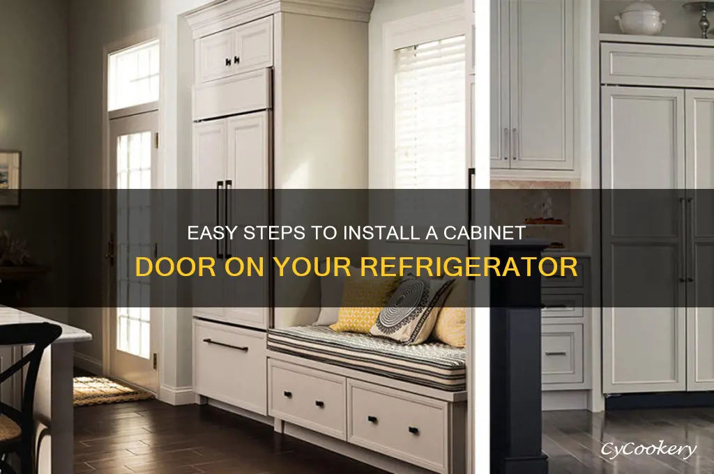 how to install cabinet door on refrigerator
