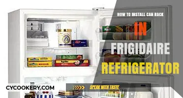 Easy Steps to Install a Can Rack in Your Frigidaire Fridge